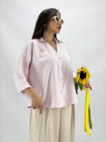 شومیز جیب فیلتو صورتی زنانه