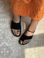 صندل تا به تا مشکی زنانه