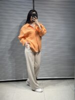 شومیز پری نارنجی اورجینال زنانه
