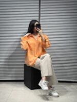 شومیز پری نارنجی اورجینال زنانه - Image 2