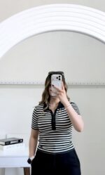 پولوشرت راه راه زارا اورجینال زنانه