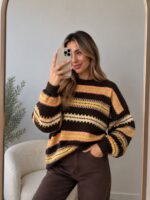 بافت سنتی قهوه ای زنانه - Image 3