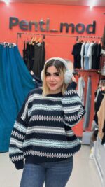 بافت سنتی سرمه ای زنانه