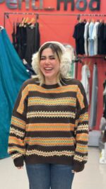 بافت سنتی قهوه ای زنانه